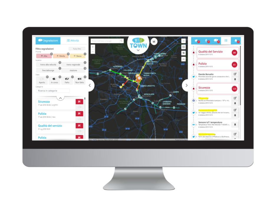 WiseTown® Situation Room per una sorveglianza e gestione sicurezza in tempo reale