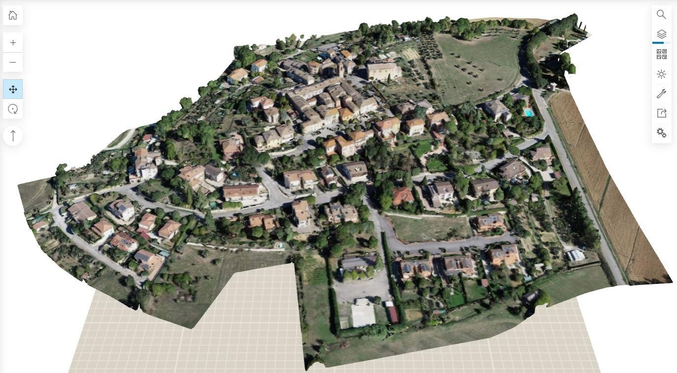 Rilievo da drone per la ricostruzione virtuale della città